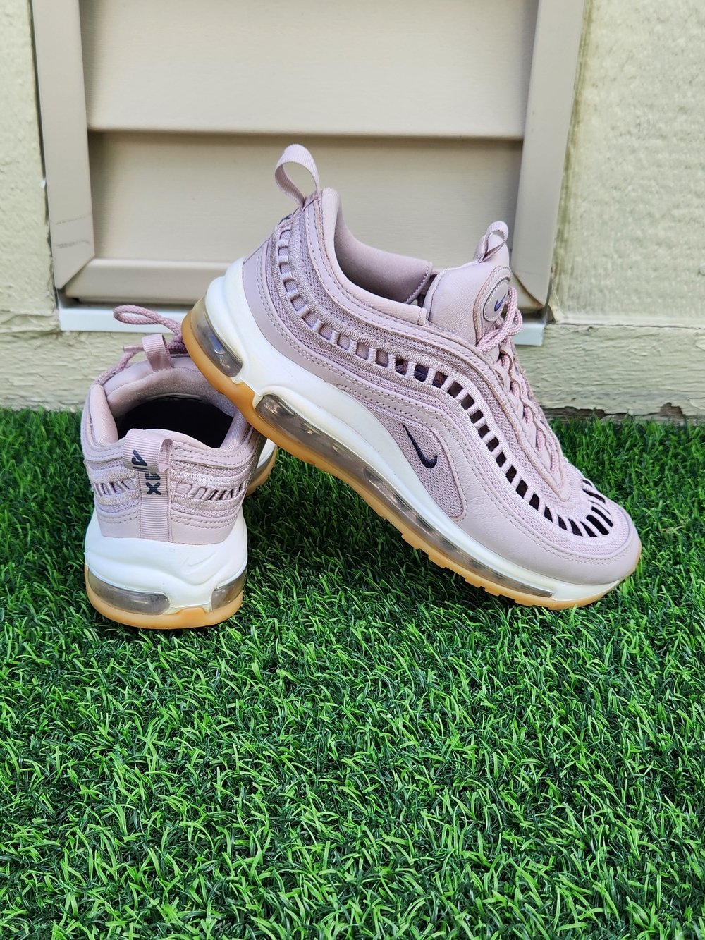 Womens Nike Air Max 97 UL 17 SI Size 7 Shoes Particle Rose Indigo AO2326 600